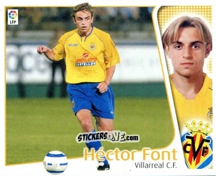 Sticker Héctor Font - Liga Spagnola 2004-2005 n. 464 - Colecciones ESTE