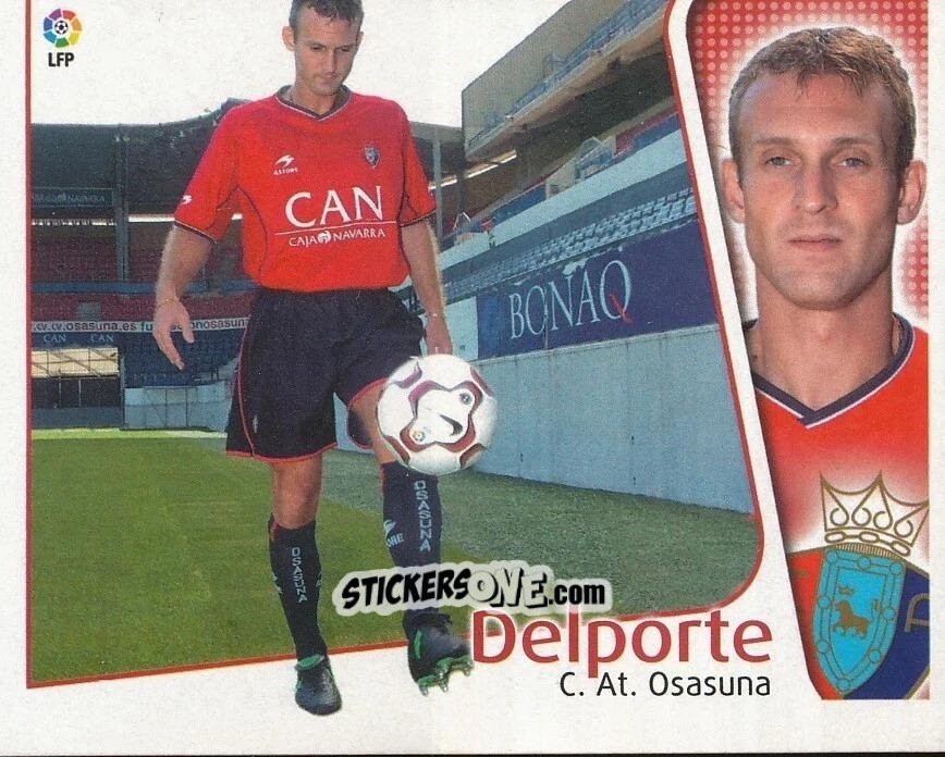 Figurina 4 Delporte (OSASUNA) - Liga Spagnola 2004-2005 n. 496 - Colecciones ESTE