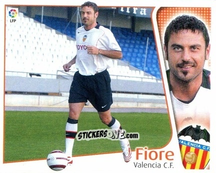 Cromo 6 Fiore (VALENCIA) - Liga Spagnola 2004-2005 n. 498 - Colecciones ESTE