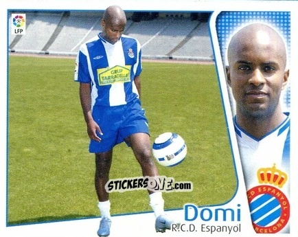 Sticker 12 Domí (ESPANYOL) - Liga Spagnola 2004-2005 n. 504 - Colecciones ESTE