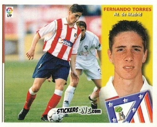 Cromo Fernando Torres - Liga Spagnola 2002-2003 n. 70 - Colecciones ESTE