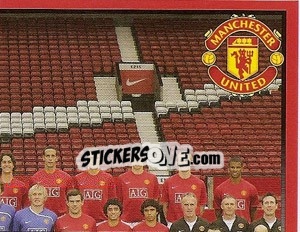 Figurina Team photo (2 of 4) - Manchester United 2008-2009 - Panini