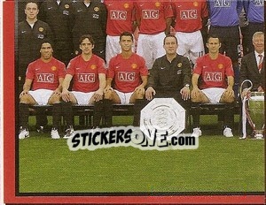 Sticker Team photo (3 of 4) - Manchester United 2008-2009 n. 4 - Panini
