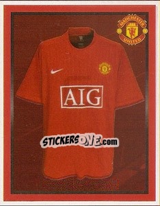 Sticker Home kit - Manchester United 2008-2009 n. 6 - Panini