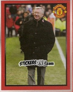 Sticker Sir Alex Ferguson at Old Trafford - Manchester United 2008-2009 - Panini