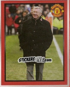 Sticker Sir Alex Ferguson at Old Trafford - Manchester United 2008-2009 n. 8 - Panini