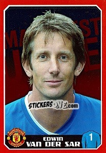 Sticker Edwin van der Sar - Manchester United 2008-2009 n. 14 - Panini