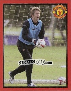 Sticker Edwin van der Sar in training - Manchester United 2008-2009 n. 16 - Panini