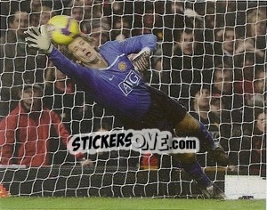 Sticker Edwin van der Sar in action - Manchester United 2008-2009 n. 18 - Panini