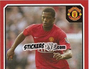 Sticker Patrice Evra (1 of 2) - Manchester United 2008-2009 n. 25 - Panini