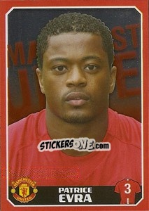 Sticker Patrice Evra - Manchester United 2008-2009 n. 26 - Panini