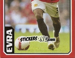 Cromo Patrice Evra (2 of 2) - Manchester United 2008-2009 - Panini