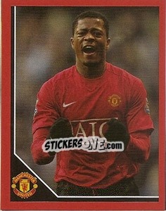 Sticker Patrice Evra in celebration - Manchester United 2008-2009 n. 29 - Panini