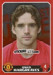 Sticker Owen Hargreaves - Manchester United 2008-2009 n. 32 - Panini