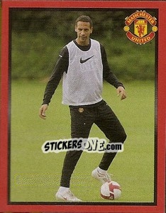 Cromo Rio Ferdinand in training - Manchester United 2008-2009 - Panini