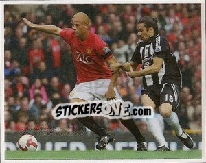 Cromo Wes Brown in action - Manchester United 2008-2009 - Panini
