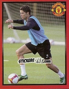 Sticker Cristiano Ronaldo in training - Manchester United 2008-2009 n. 52 - Panini