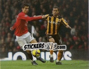 Cromo Cristiano Ronaldo in action - Manchester United 2008-2009 - Panini