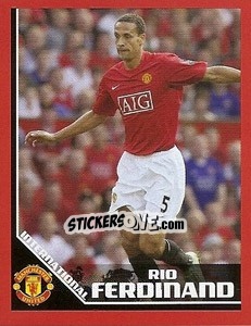 Sticker Rio Ferdinand (England) - Manchester United 2008-2009 n. 57 - Panini