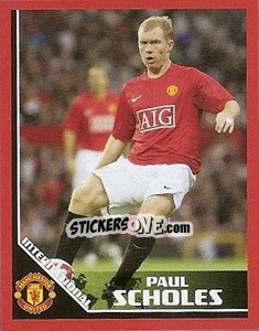 Cromo Paul Scholes (England) - Manchester United 2008-2009 - Panini