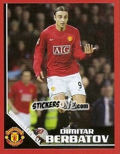 Sticker Dimitar Berbatov (Bulgaria) - Manchester United 2008-2009 n. 64 - Panini