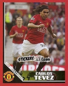 Cromo Carlos Tevez (Argentina) - Manchester United 2008-2009 - Panini