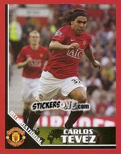 Sticker Carlos Tevez (Argentina) - Manchester United 2008-2009 n. 65 - Panini