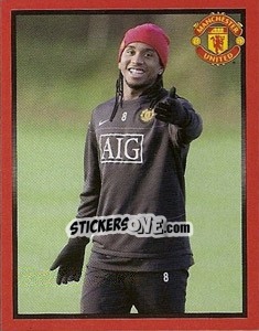 Cromo Anderson in training - Manchester United 2008-2009 - Panini