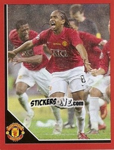 Sticker Anderson in celebration - Manchester United 2008-2009 - Panini