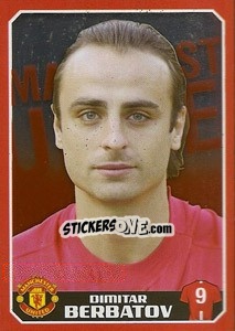 Sticker Dimitar Berbatov - Manchester United 2008-2009 n. 74 - Panini