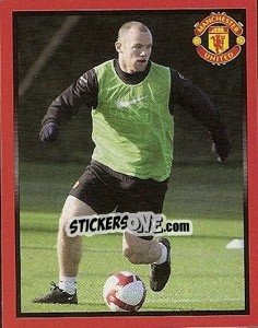 Sticker Wayne Rooney in training - Manchester United 2008-2009 - Panini