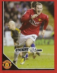 Sticker Wayne Rooney in celebration - Manchester United 2008-2009 n. 83 - Panini