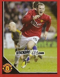 Sticker Wayne Rooney in celebration - Manchester United 2008-2009 - Panini