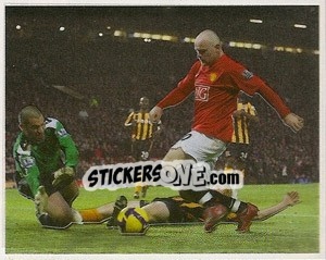 Sticker Wayne Rooney in action - Manchester United 2008-2009 - Panini