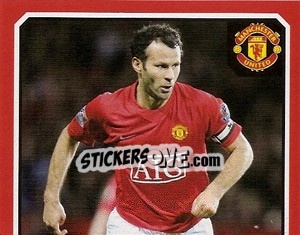 Sticker Ryan Giggs (1 of 2) - Manchester United 2008-2009 - Panini