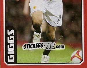 Sticker Ryan Giggs (2 of 2) - Manchester United 2008-2009 n. 87 - Panini