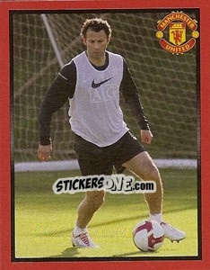Sticker Ryan Giggs in training - Manchester United 2008-2009 n. 88 - Panini