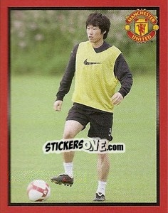 Cromo Ji-Sung Park in training - Manchester United 2008-2009 - Panini