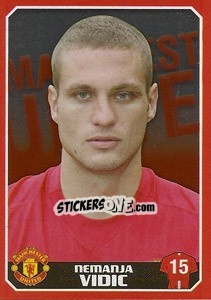 Sticker Nemanja Vidic - Manchester United 2008-2009 n. 98 - Panini