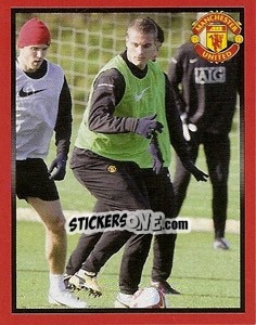 Sticker Nemanja Vidic in training - Manchester United 2008-2009 n. 100 - Panini