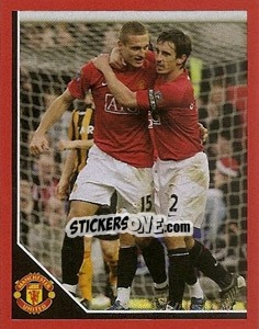 Figurina Nemanja Vidic in celebration - Manchester United 2008-2009 n. 101 - Panini