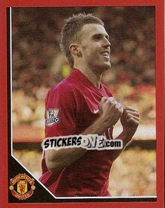 Sticker Michael Carrick in celebration - Manchester United 2008-2009 - Panini