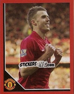 Sticker Michael Carrick in celebration - Manchester United 2008-2009 n. 107 - Panini