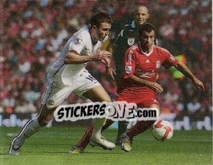 Cromo Michael Carrick in action - Manchester United 2008-2009 - Panini