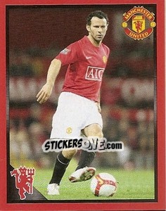 Sticker Left wing - Ryan Giggs - Manchester United 2008-2009 n. 123 - Panini