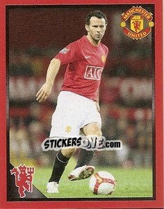 Sticker Left wing - Ryan Giggs - Manchester United 2008-2009 - Panini