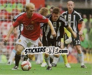 Cromo Paul Scholes in action - Manchester United 2008-2009 - Panini