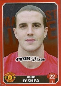 Sticker John O'Shea - Manchester United 2008-2009 - Panini