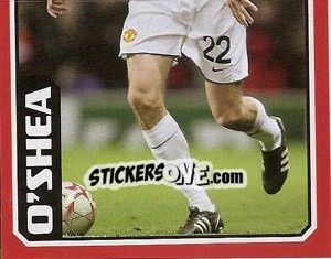 Sticker John O'Shea (2 of 2) - Manchester United 2008-2009 - Panini