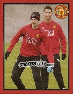 Sticker Jonny Evans in training - Manchester United 2008-2009 - Panini